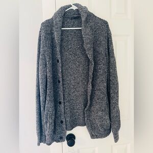 Royal knights Gray Button-Up Men's Sweater cardigan